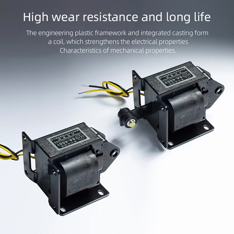 SA-4502 220V Attractive force 6kgf 58.8N Stroke 30mm Linear AC Solenoid