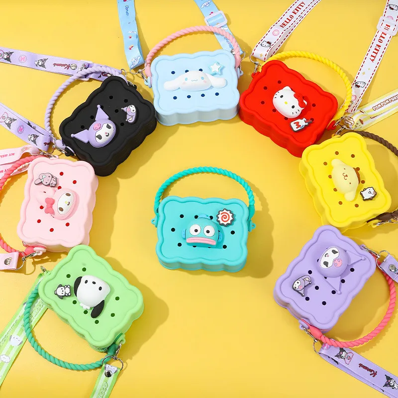 Wholesale Cute Animal Silicone Bag Messenger Bag Cartoon My Melody Children Coin Purse Small Silicone Kids Purses Handbags