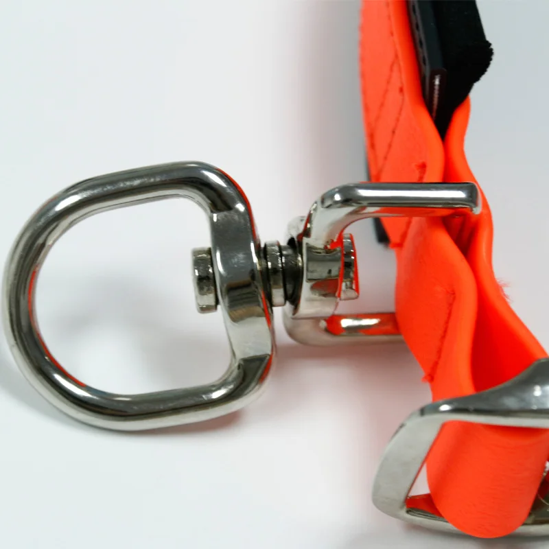 Neoprene Padded PVC Dog Collar with Durable Nylon Custom Personalized Design XL Solid Nylon Strap 3 Meters Dog Training Rivet