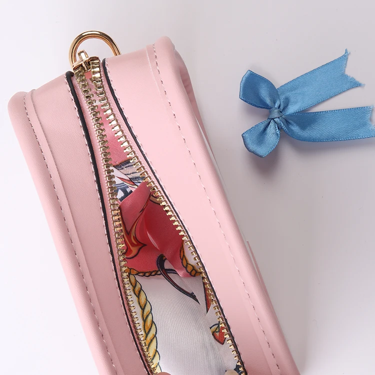 Wholesale clear pvc cylinder stadium crossbody bag monogram stadium approved clear purse with small chenille letters patches DIY