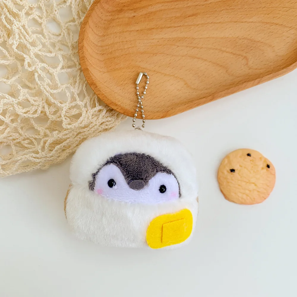 Cute Penguin Bag Pendant Bread Plush Toy Sausage Doll Pendant Cute Egg Keychain