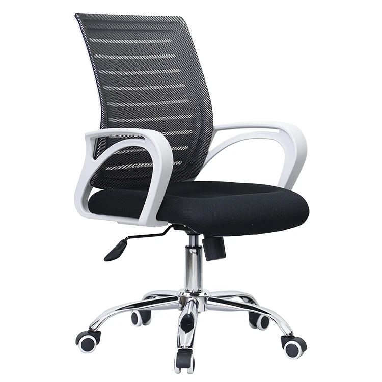 Factory produced attractive mid back mesh office chair modern task chair affordable waiting room arm chair bifma quality