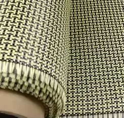 Top quality yellow carbon aramid hybrid fabric carbon kevlars