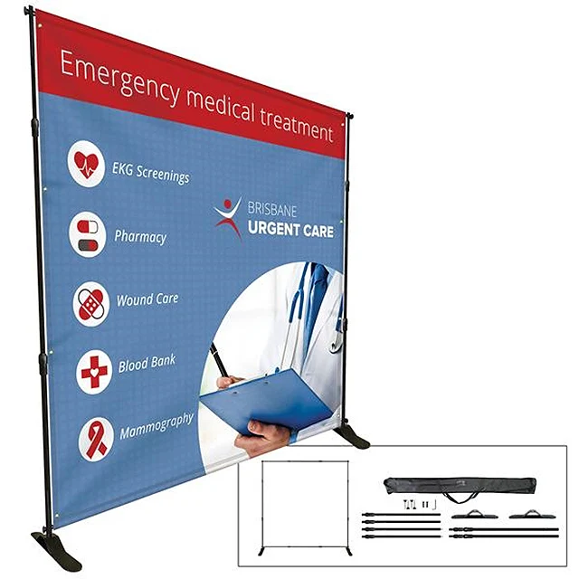 Marketing Outdoor Display Custom Logo Retractable Roll Up Any Size Print Backdrop Banner For Promotion Advertisese