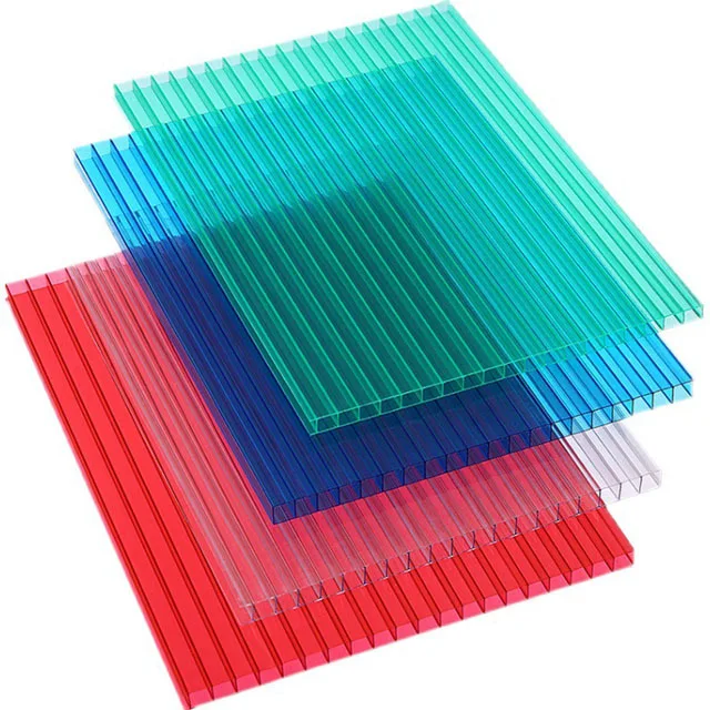 PC Multiwall Plastic Polycarbonate Roofing Sheet SHEET Greenhouses Lightweight Polycarbonate Hollow Sheet