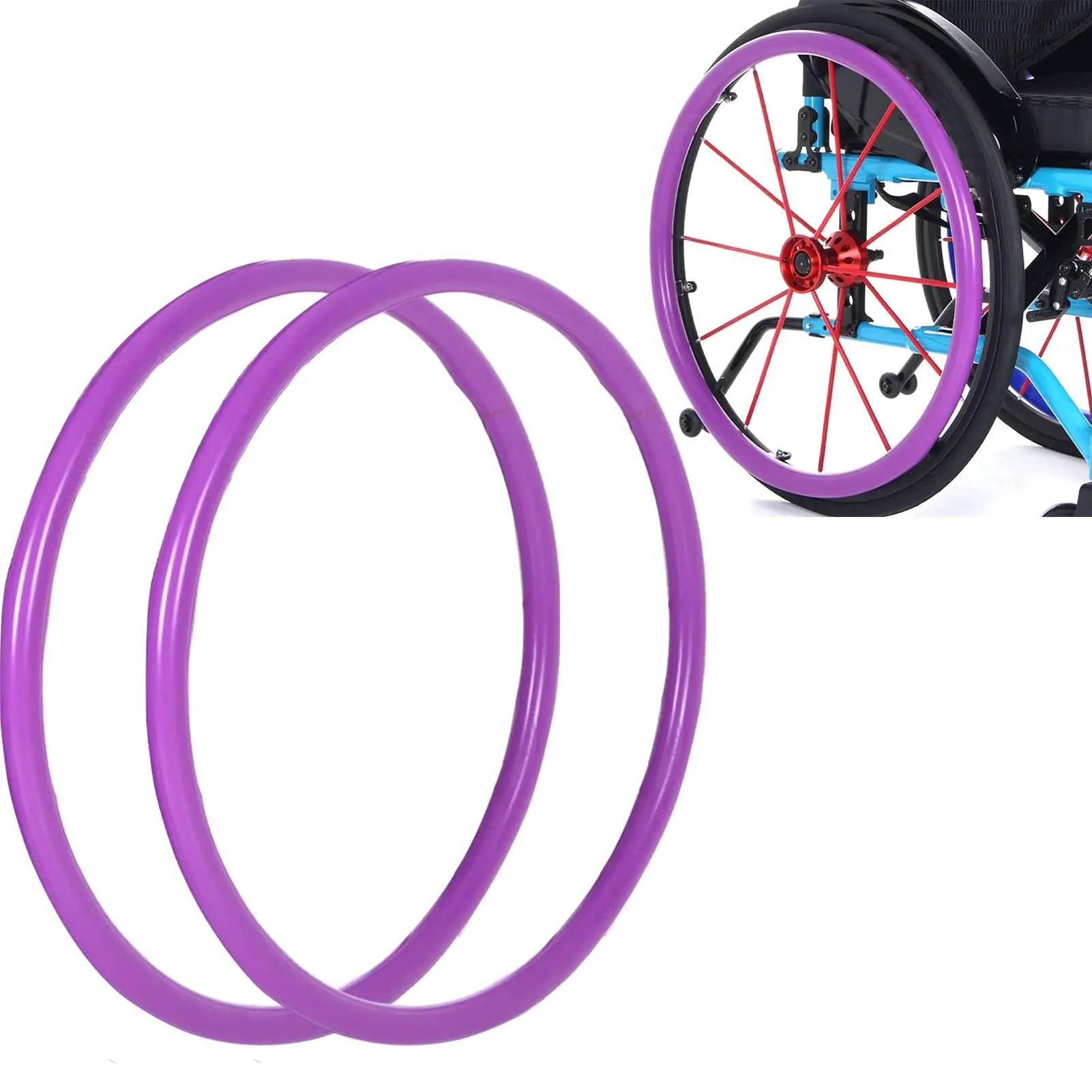 1 пара 24 20-дюймовые силиконовые чехлы для инвалидных колясок Нескользящие износостойкие защитные рук