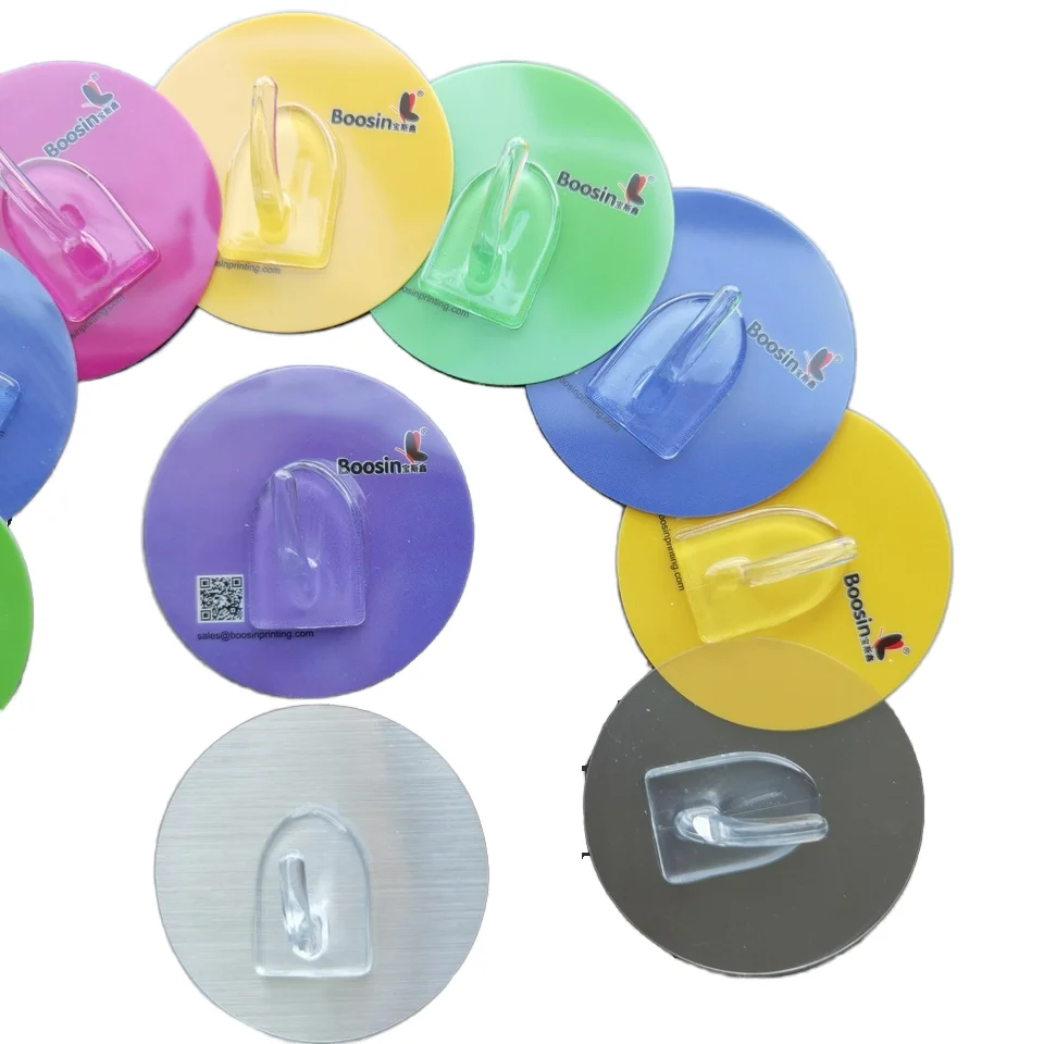 Creative Practical Transparent Adhesive Hooks for Kitchen Bathroom Living Room for Bags Tools Drill-Free Wall Application