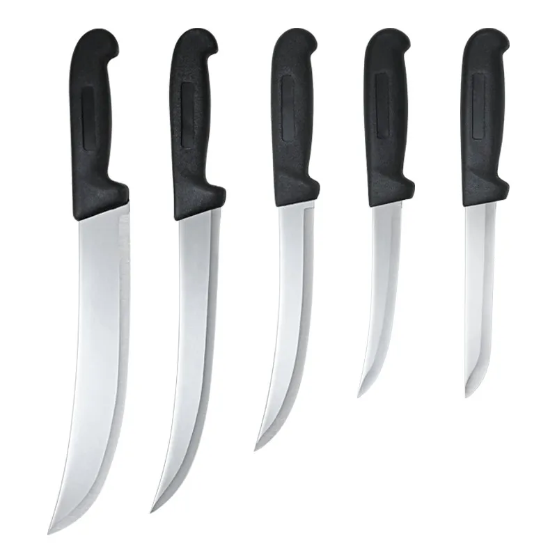 Hot Selling Forged Kitchen Chef Knife Set Stainless Steel Meat Boning Butcher Knife With 5pcs Manufacturer slaughter knife