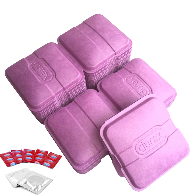 Small Square Promotional Pulp Paper Box Diy Gift Condom Packaging Box Printing Paper Box Packaging Customized Customizable OEM
