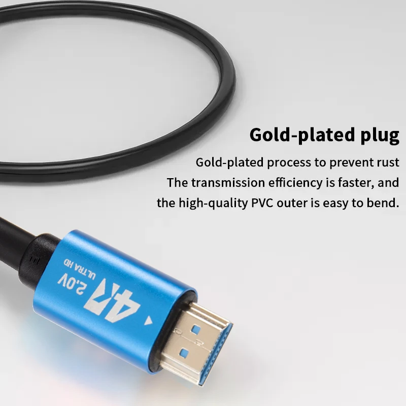 Custom Logo Hdmi HD Cable Supports 4k3D TV Computer Monitor Projector Hdmi Cable 1.5/3/5/10/15/20 Meter