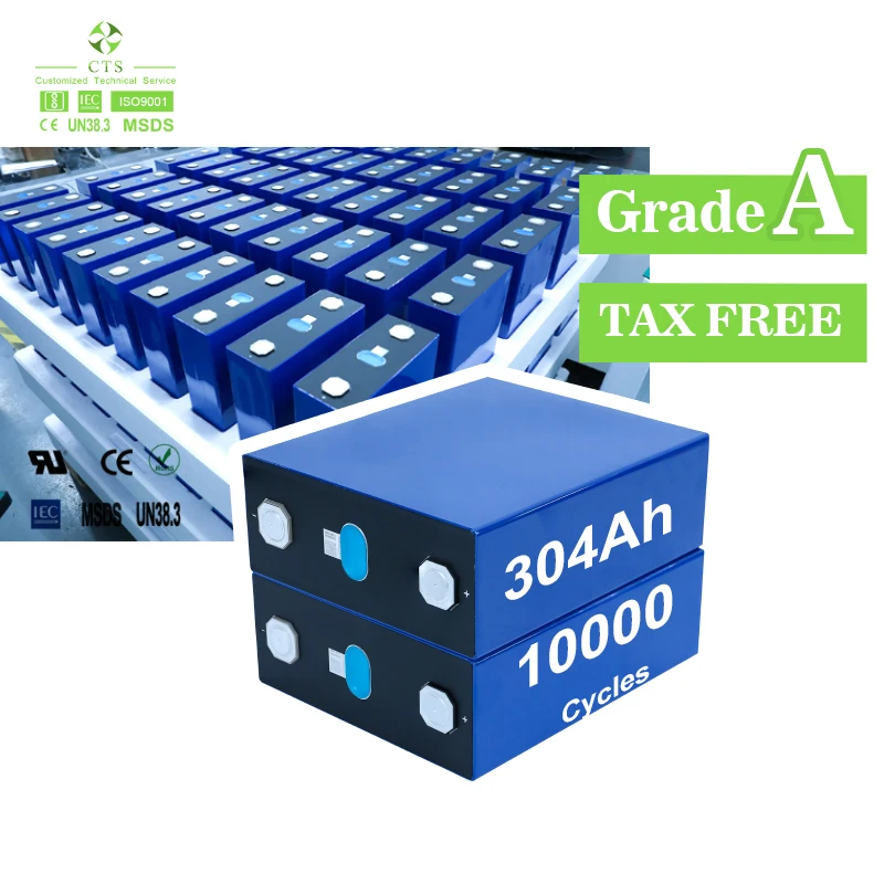 Grade A Rechargeable Cell New Lifepo4 3.2V 280Ah PL Lithium Iron Phosphate 3.2V Lithium 314Ah EU Poland Germany Stockj