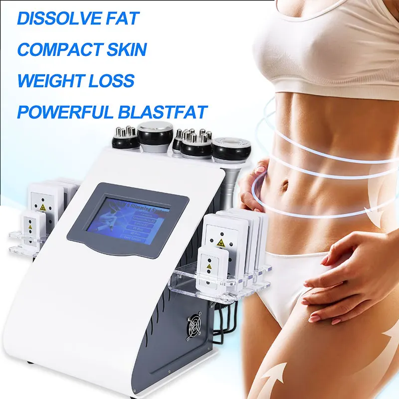 Home Use 40k Cavi Fat Remove Radio Frequency Body Slimming Skin Tightening 6 in 1 Cavi Machine for home spa salon use