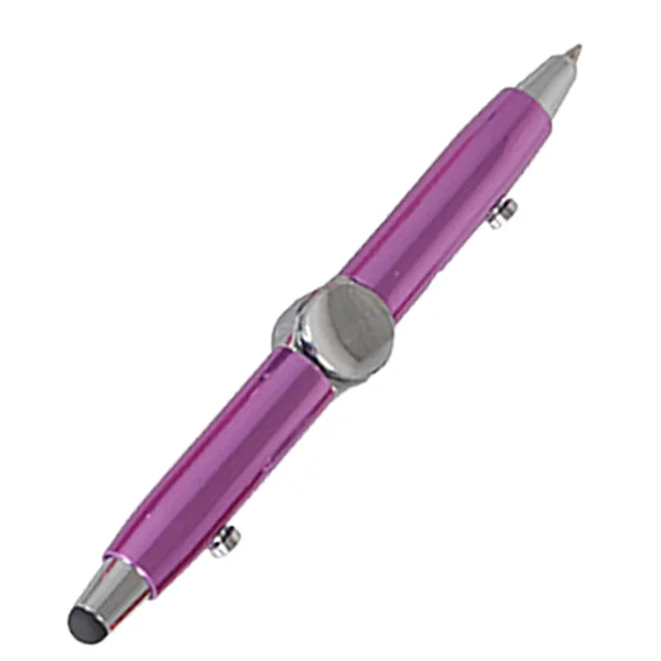 Factory Supply  Newest design 2 in 1 toy ballpoint pen tip of the finger gyro fidget pen hand spinner with touch stylus
