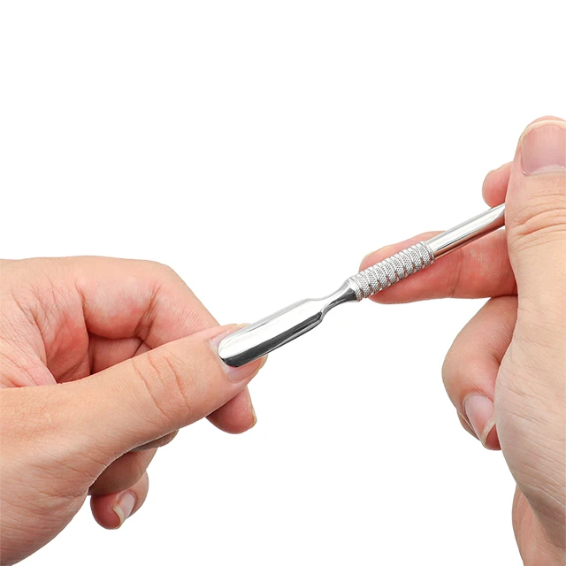 5 Pieces Kit Manicure Profissional Mens Manicure Pedicure Set With Nail Buffs And Cuticle Pushers