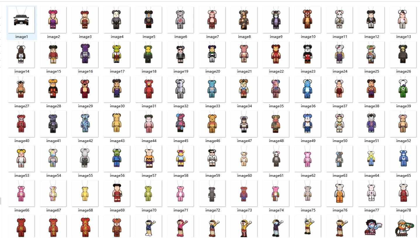 Eco-friendly Wholesale cartoon air car perfume bear pilot style car air freshener