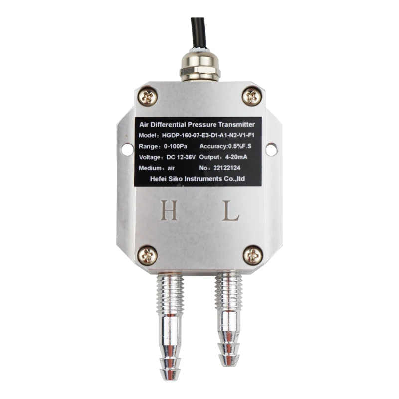RS485 выход Micro Air Wind датчик низкого дифференциального давления для применения