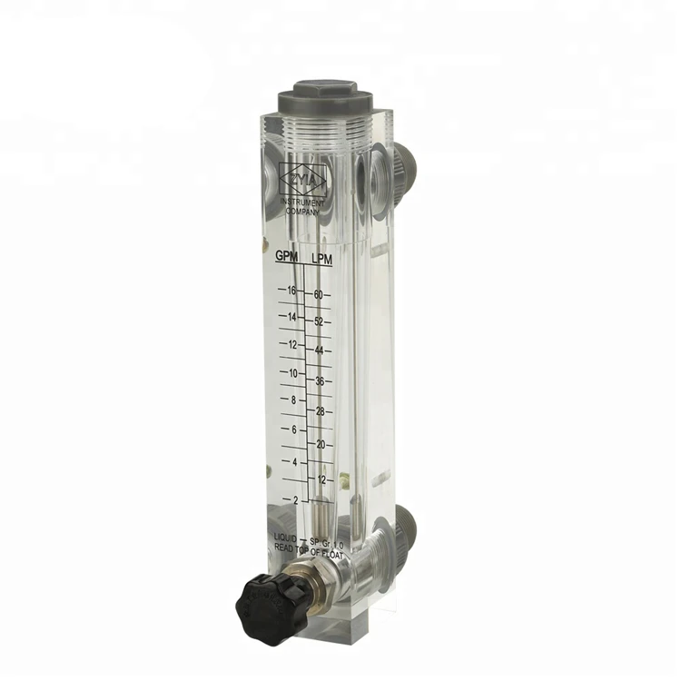 PVC glass LZM-ZT series flow meter (Flowmeter) with valve metal tube liquid control flowmeter glass tube