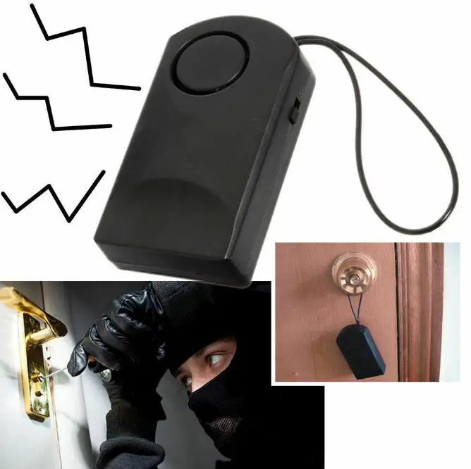120 Wireless Touch Sensor Security Alarm Loud Door Knob Entry Alert Anti Theft Scaring Hotel Travel Safety Siren