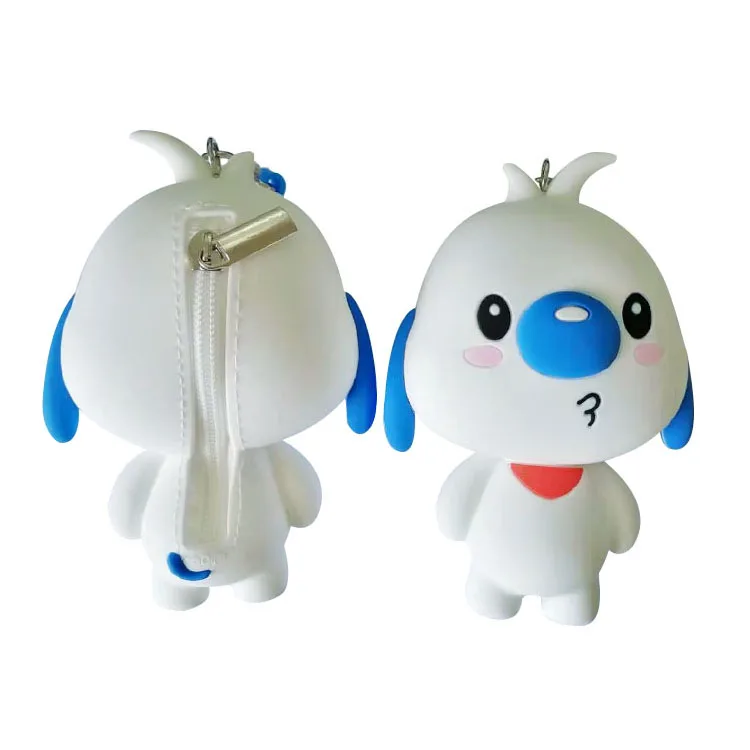 Индивидуальный дизайн, уникальный силиконовый 3d Детский милый мини-кошелек в форме собаки для девочек, водонепроницаемый кошелек, кошелек для монет, сумка