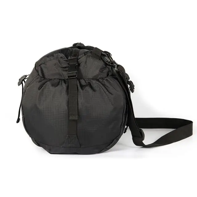 
New Listing Black Fashion Travel Polyester Sports Bag with Collapsible 