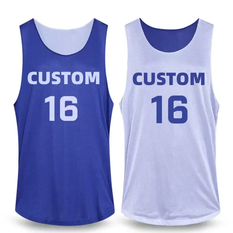 Sublimation Basketball Clothes Quick Dry Custom Reversible Basketball Jersey Double Layer Reversible Basketball Jerseys