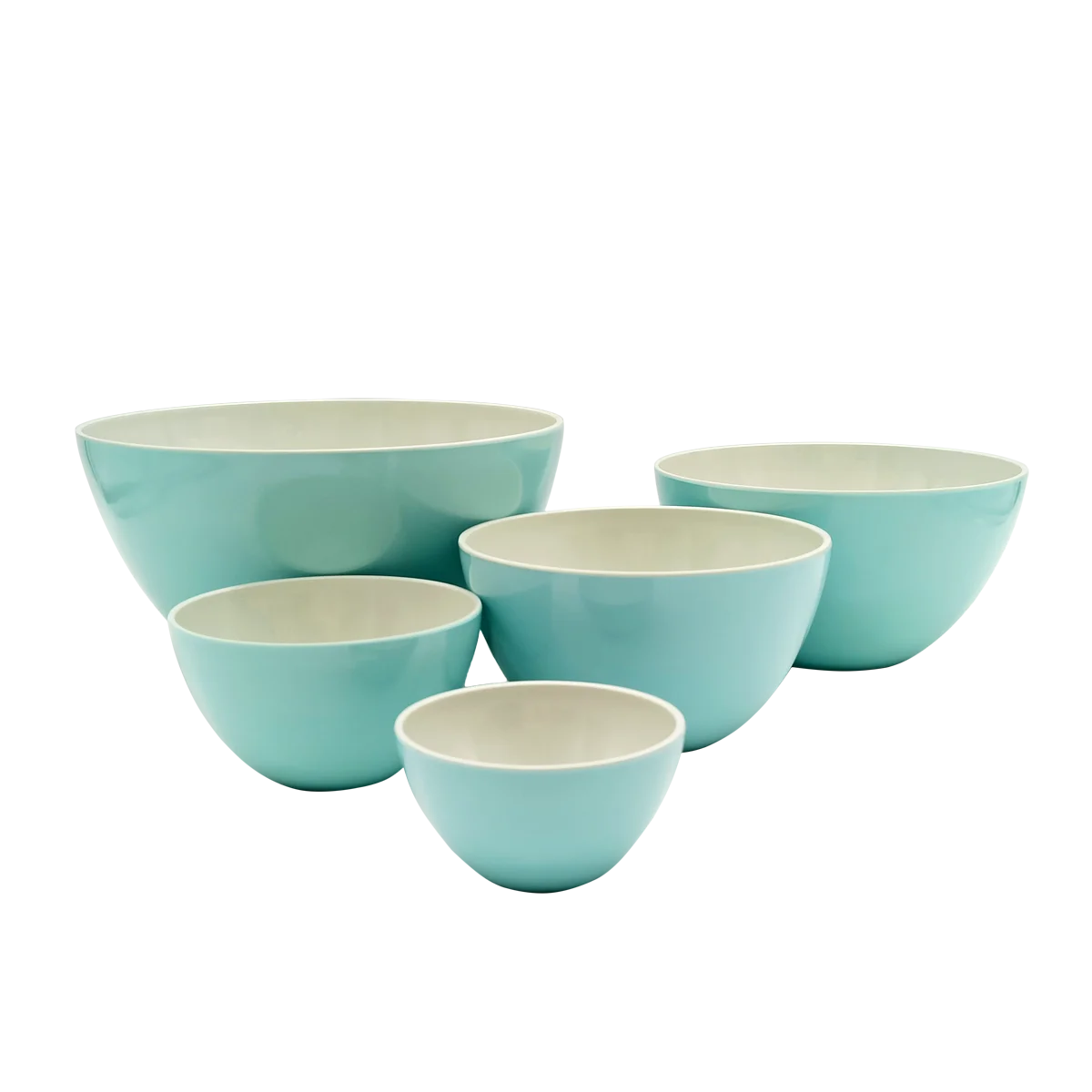  Небьющаяся многоразовая твердая пластиковая пригодная для мытья в посудомоечной машине прочная меламиновая тарелка смешивания салата набор посуды с крышками