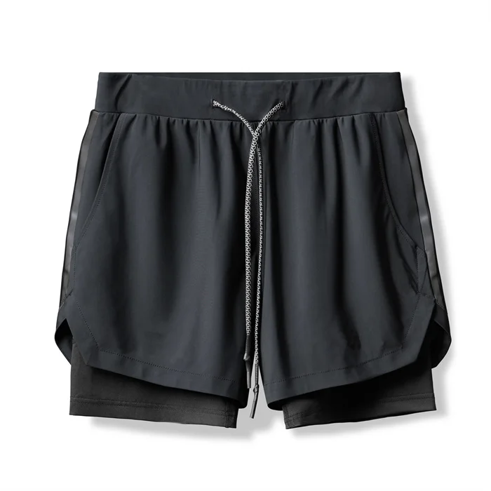 New Product Double-layer Sports Shorts Running Training Woven Quarter Pants Trend Camouflage Basketball Pants For Men