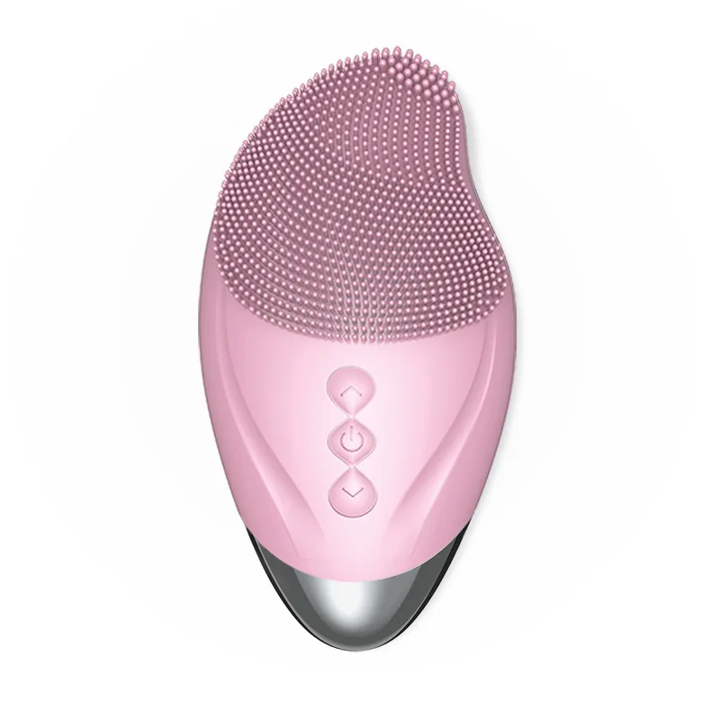 Mini Deep cleaning Waterproof Electric Facial Cleansing Brush Ultrasonic Soft Silicone Face Cleanser
