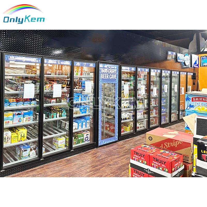 Floral Shops Refrigeration Walk-In Coolers with Glass Door Display Walk-ins