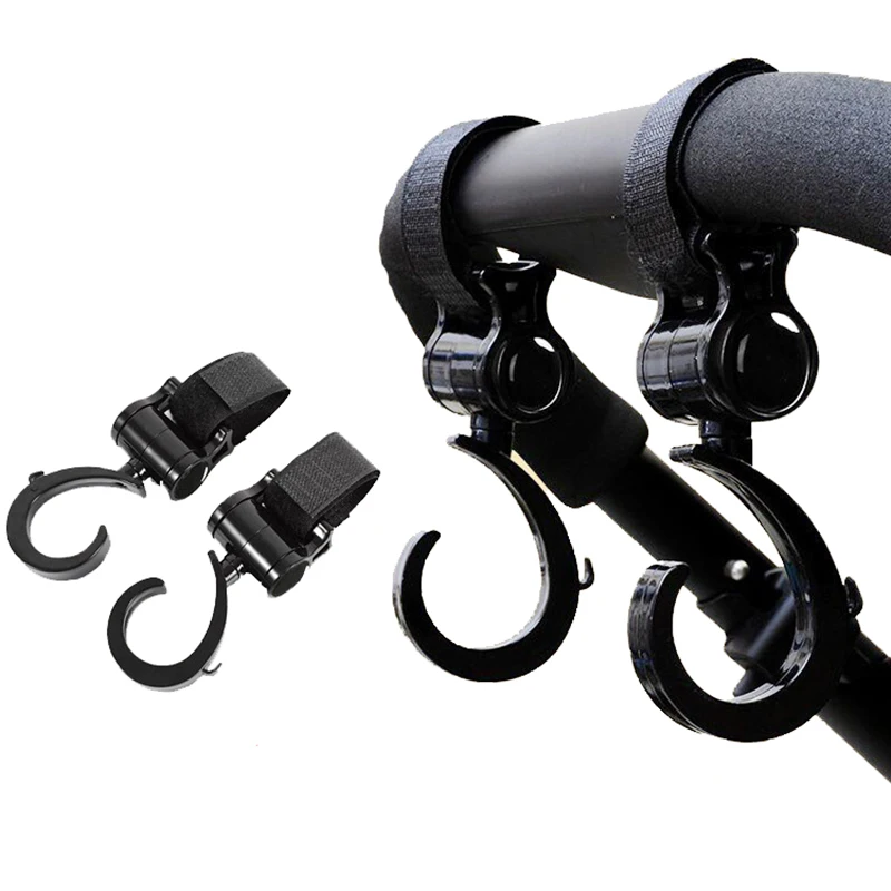 Bicycle Electronic Motorcycle Plastic Stroller Hook Rolling Car Back Seat 360 Degree Rotation Carriage Hooks Baby Stroller Hooks