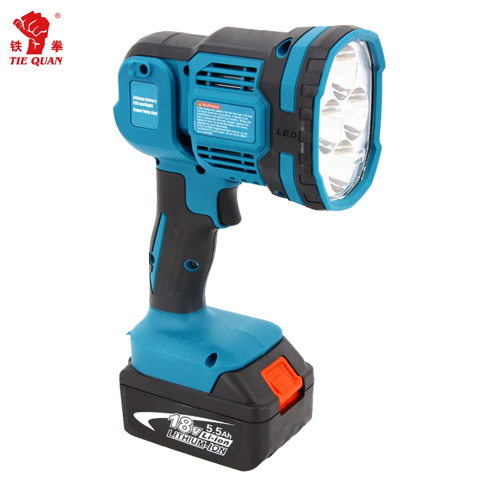 Outdoor Lithium Battery Rechargeable Dark Lighting Flashlight Spotlight LED Light