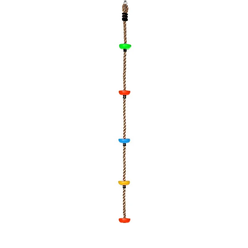  Children Plastic Swing Set Playground Kids Chair Climbing Rope Knotted Tree Play Ladder with Disc Seat