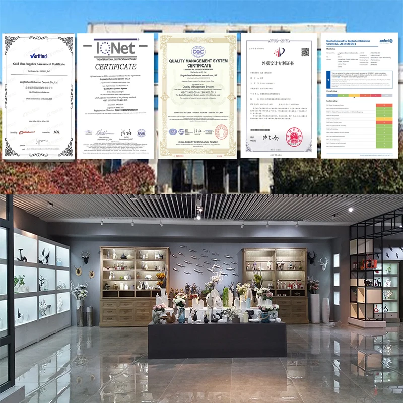 Memphis Contrast Ceramic Vase Silver Plated Yellow Flower Vases Decor Other Home Decor Christmas Gift Valentines Day