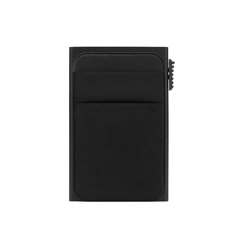 2022 Custom Metal Wallet Credit Card Holder Black Fashion Aluminium Pop Up Card Holder