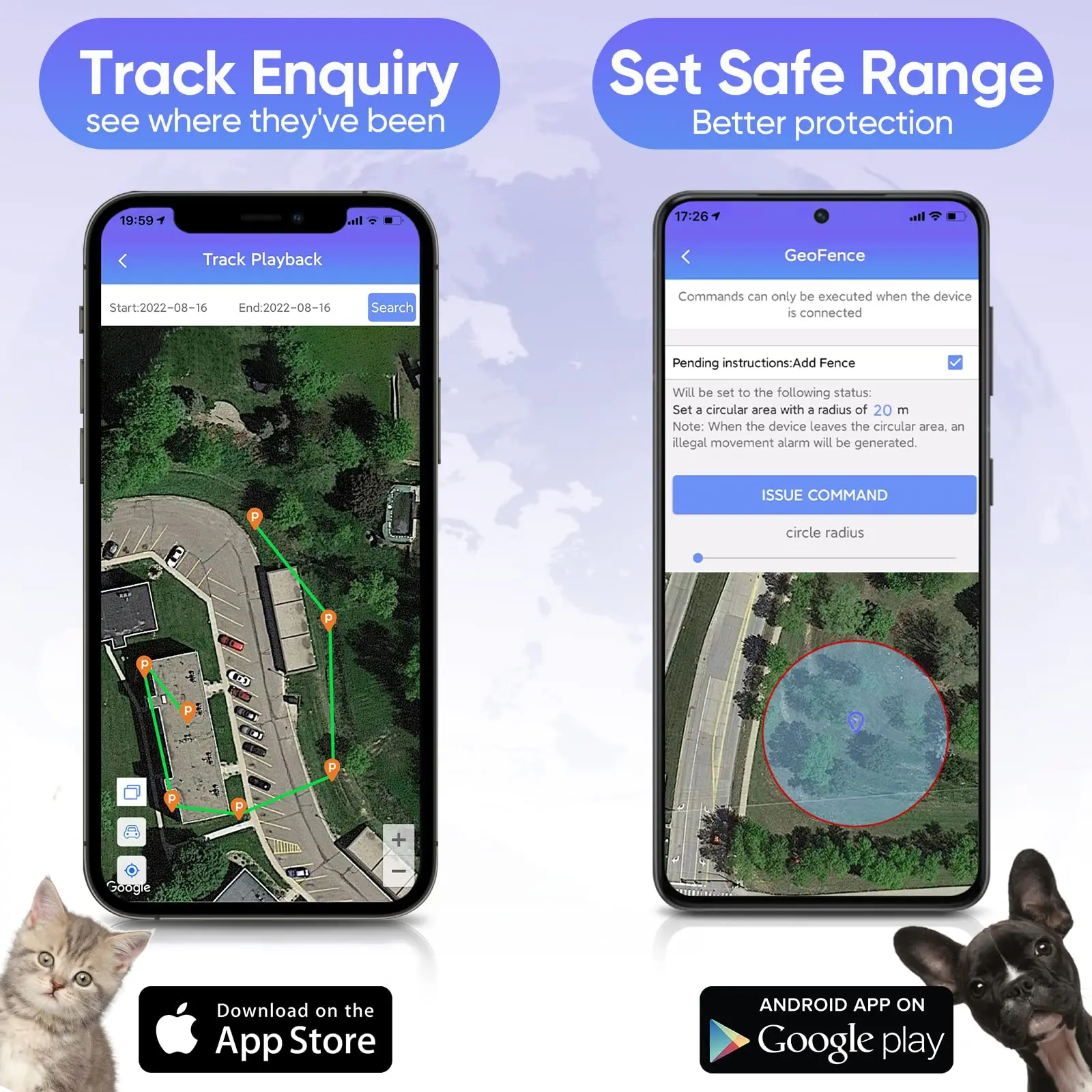 Умный мини-кошелек для домашних животных с защитой от потери GPS 4G