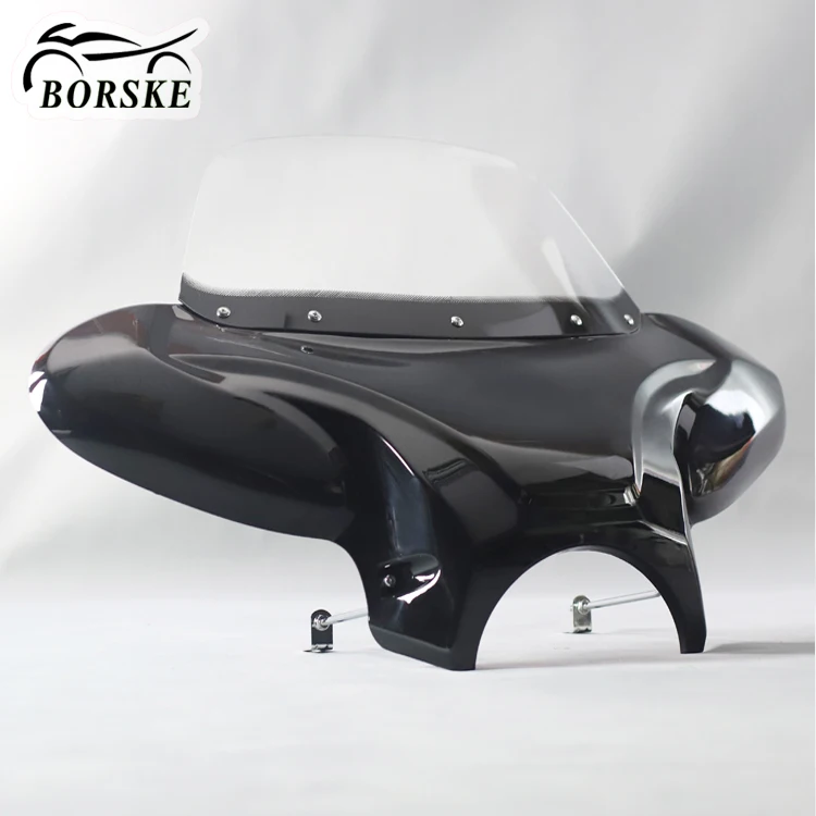 BORSKE supplier custom wholesale Harley windscreen Harley parts motorcycle windshield for Harley Davidson