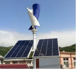 Vertical axis spiral magnetic levitation generator aluminum alloy blades 100W-500W low-speed solar complementary  low-cost MPPT
