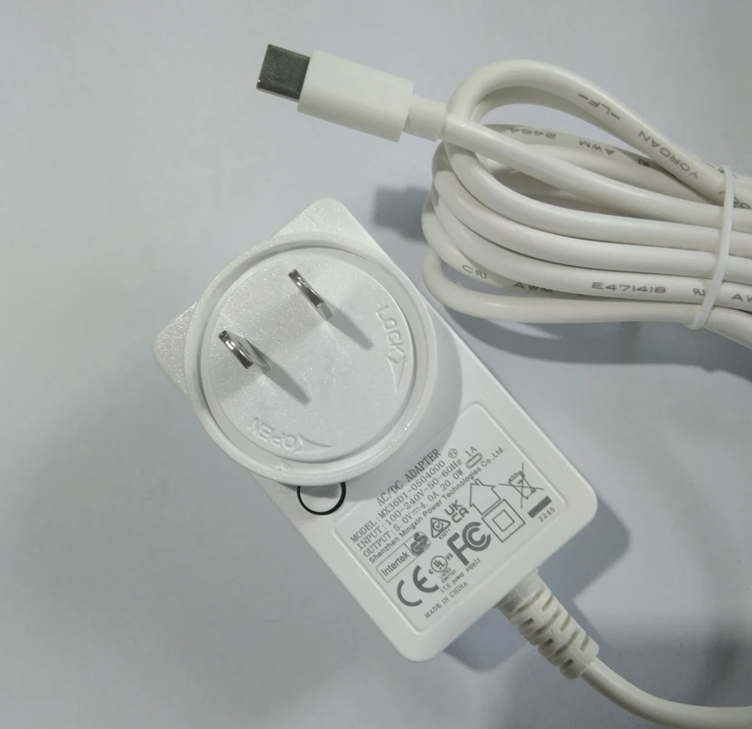 5V4A DC Adapter With Type C Cable For Mobile Phone