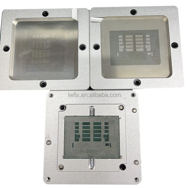 BGA Reballing Stencil Kits Station For Game Player Switch CPU IC Chip Stencils Pin Solder Tin Plant Net Square