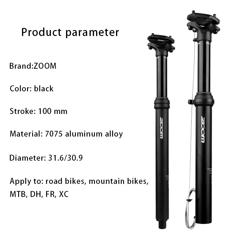  Vtogether V00019500 New arrivals 2020 ZM001 30.9mm/31.6mm Aluminium Alloy Remote Control Adjustable Bicycle dropper