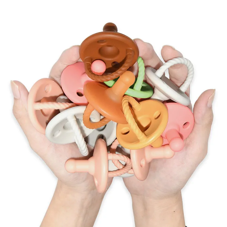NCYLIFE Wholesale Cool Silicone Baby Dummy Pacifier for Baby Boy Girl Teething