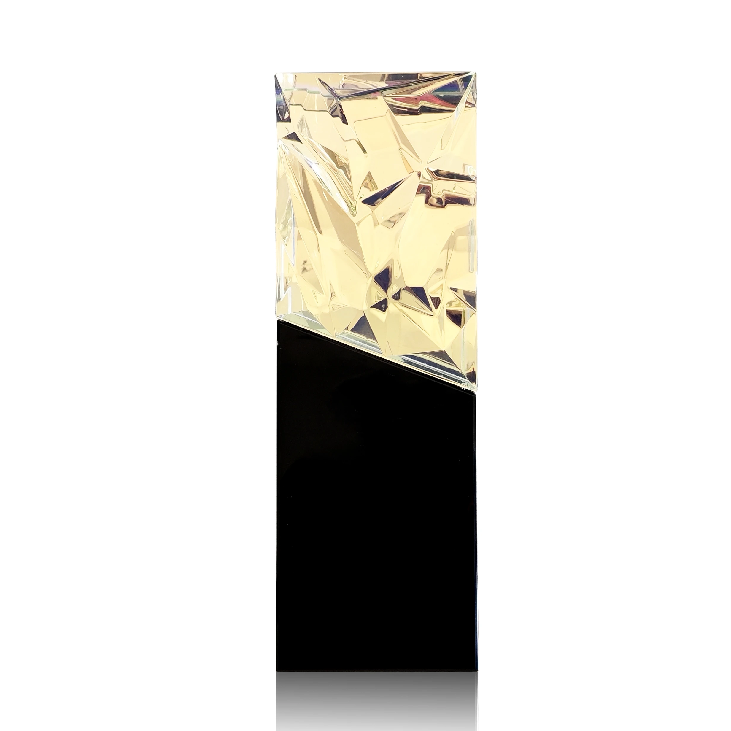 New Creative Competition Crystal Trophy Award Crystal Plaque Award Crystal Trophy With Black Base