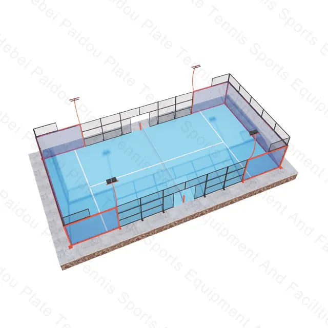 Good Price New Design Full Set Multi Size Portable Tennis Court Illuminated Unique Panoramic Tennis Court