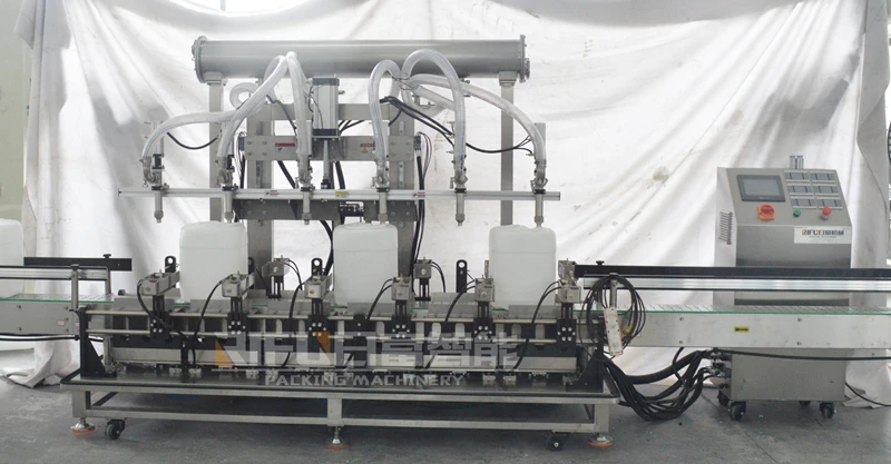 Automatic barreled weighing paint liquid filling machine