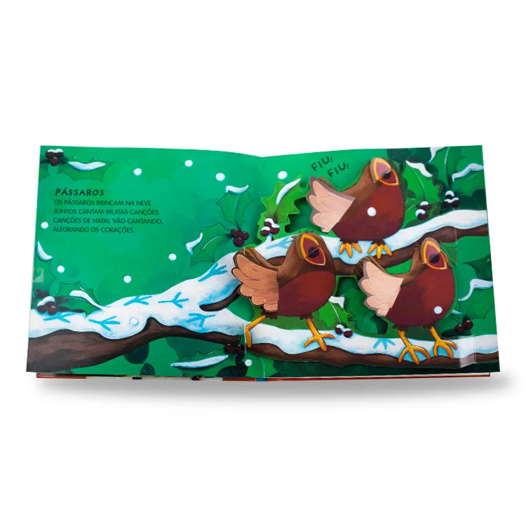 Customized Snowman Themed Three-Dimensional Luxury Puzzle Story Book for Children Hardcover Fancy Paper Manufactured China