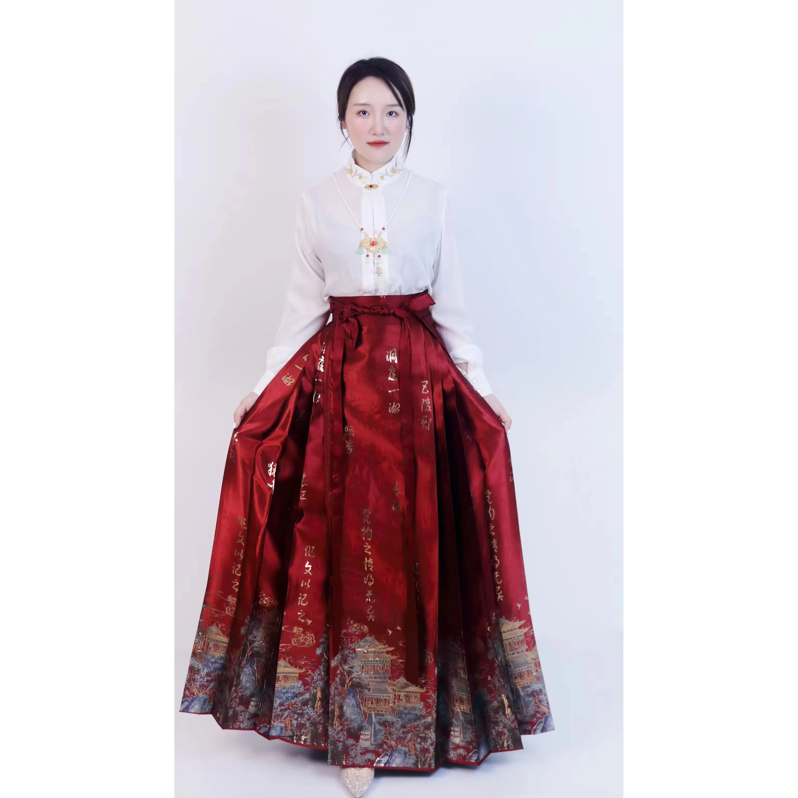 Chinese New Year Hanfu Dress for Girls boys  Autumn Spring Festival Gown Kids traditional clothes