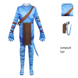 Avatar 2 Costume for Kids Adults, Neytiri Jake Role Play Outfit Girls Boys Man Women for Halloween Festival Party Carnival