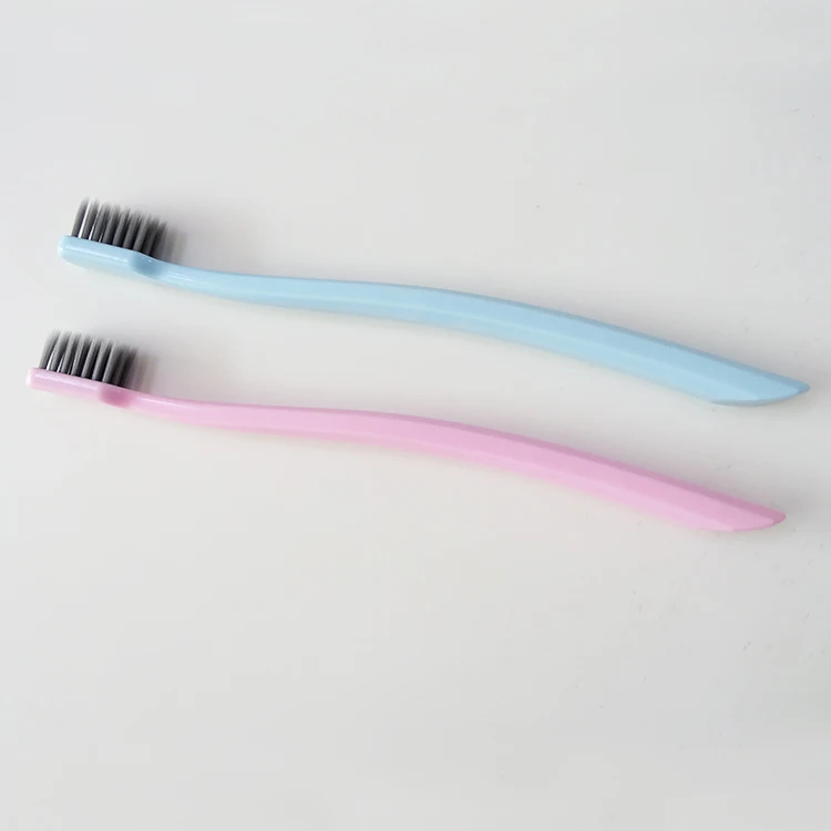 Китайский завод бесплатный образец Пользовательский логотип гостиничная зубная щетка с мягкой