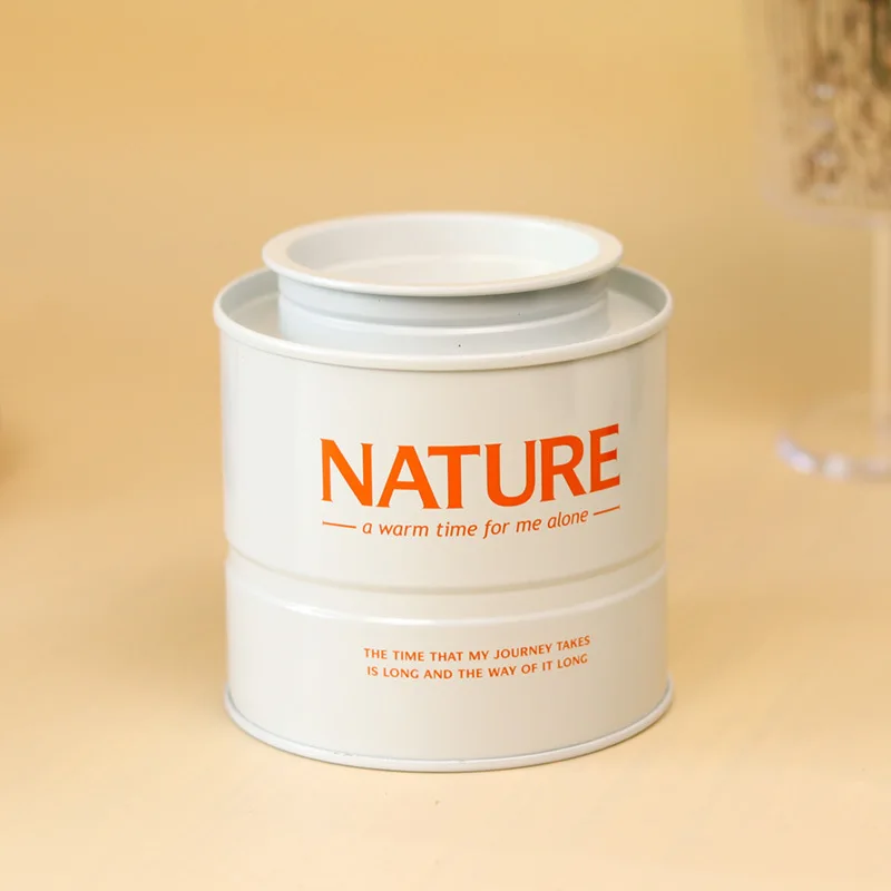 Wholesale Universal Candle Food Grade Salt Candy Nut Tea Coffee Bean Round Tin Box Jar Tin Can for Candle Packaging Empty Metal