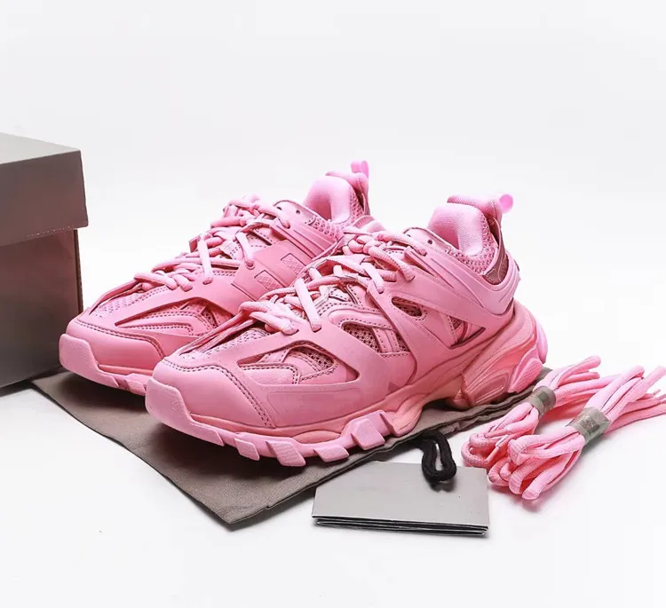 Top quality cowhide women triple s trainers 2022 original branded shoes crystal designer luxury women BB triple s shoes